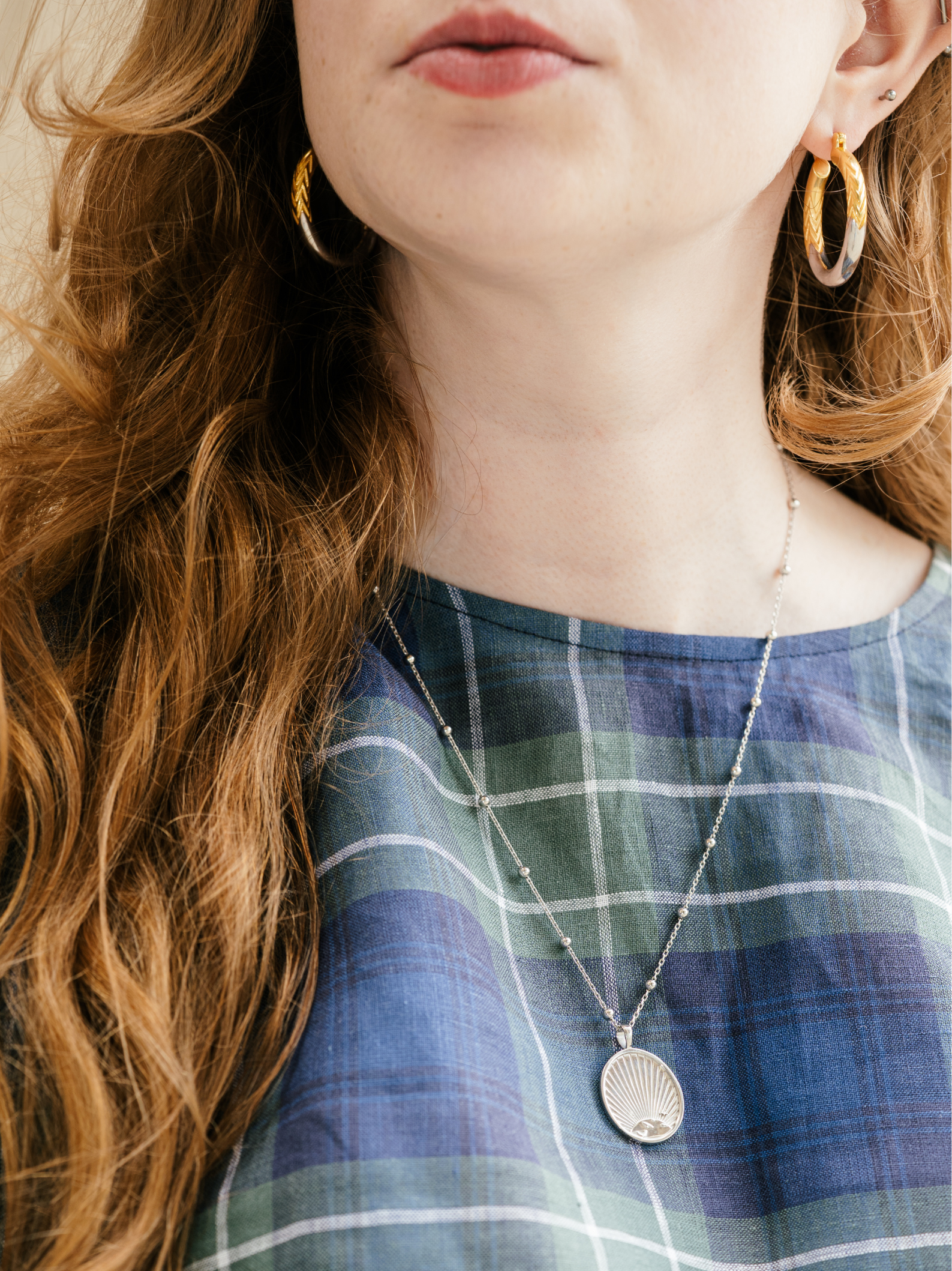 Two tone Hoop Earrings – Ray | No More Nobody