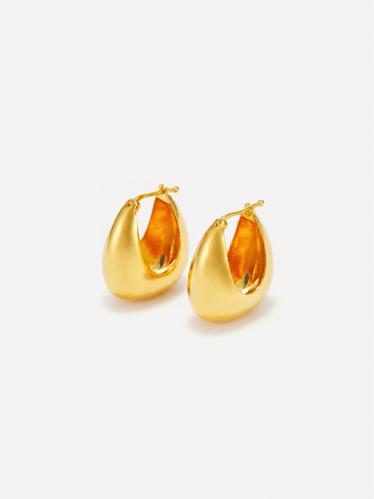 Gold Vermeil Mini Hoop Earrings – Jude | No More Nobody