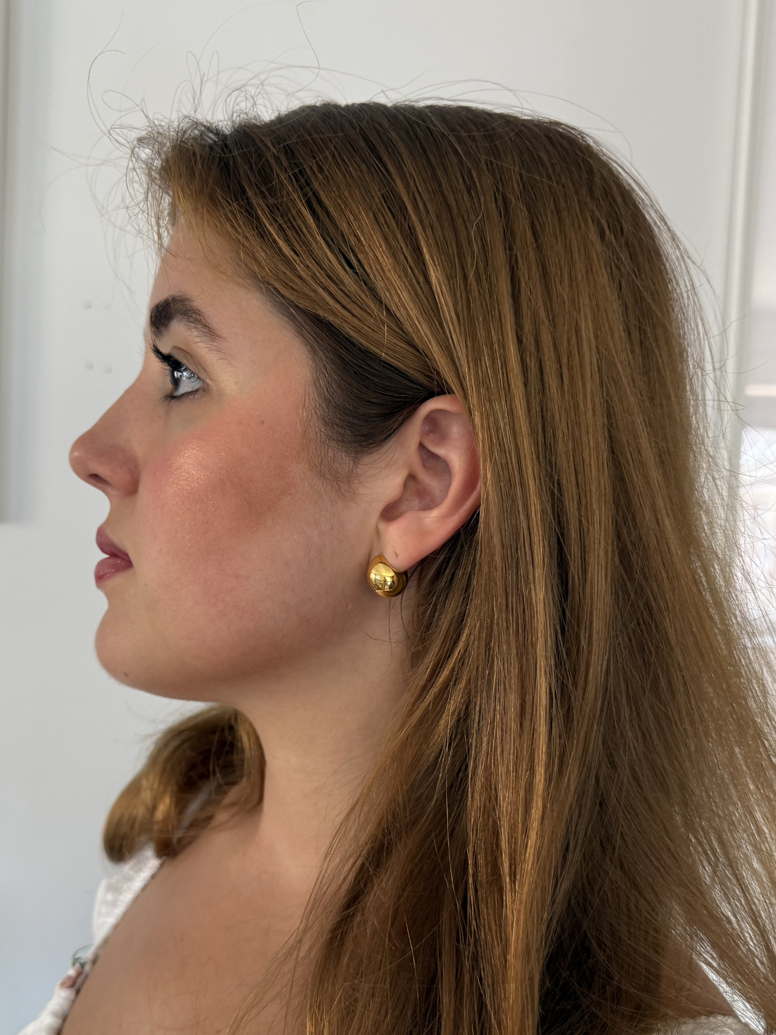 Gold Vermeil Mini Hoop Earrings – Zadie | No More Nobody