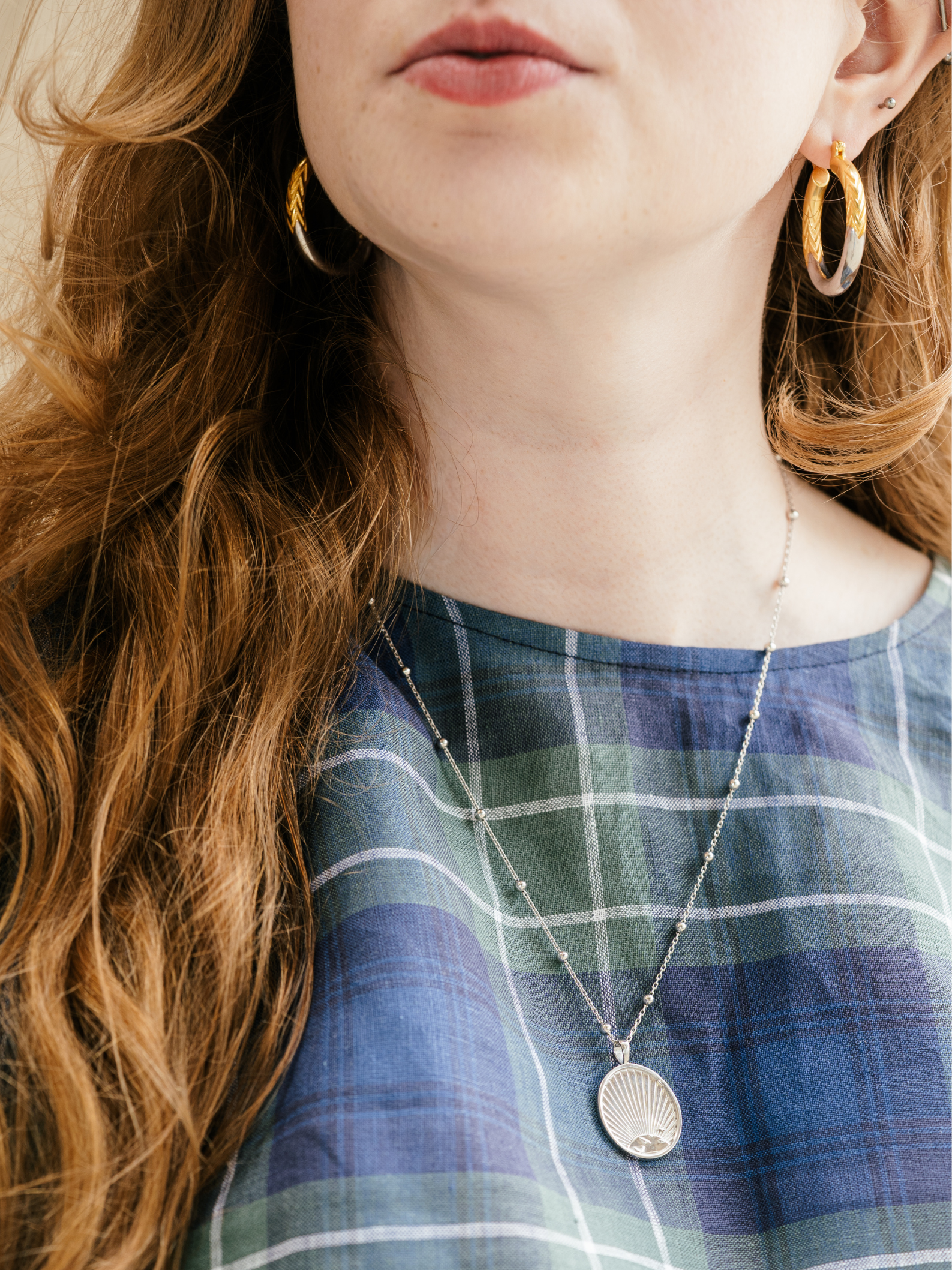 Sterling silver Medallion Necklace – Birds | No More Nobody