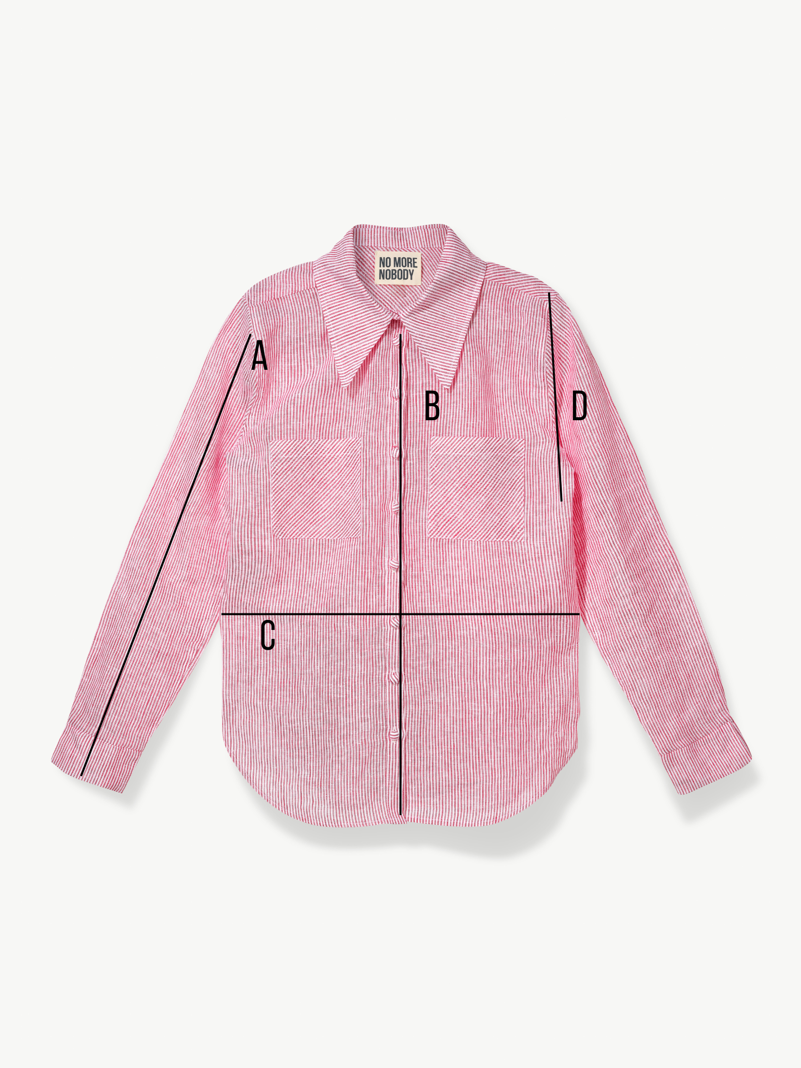 RENE SHARP COLLAR SHIRT <br> Organic Cotton Pink