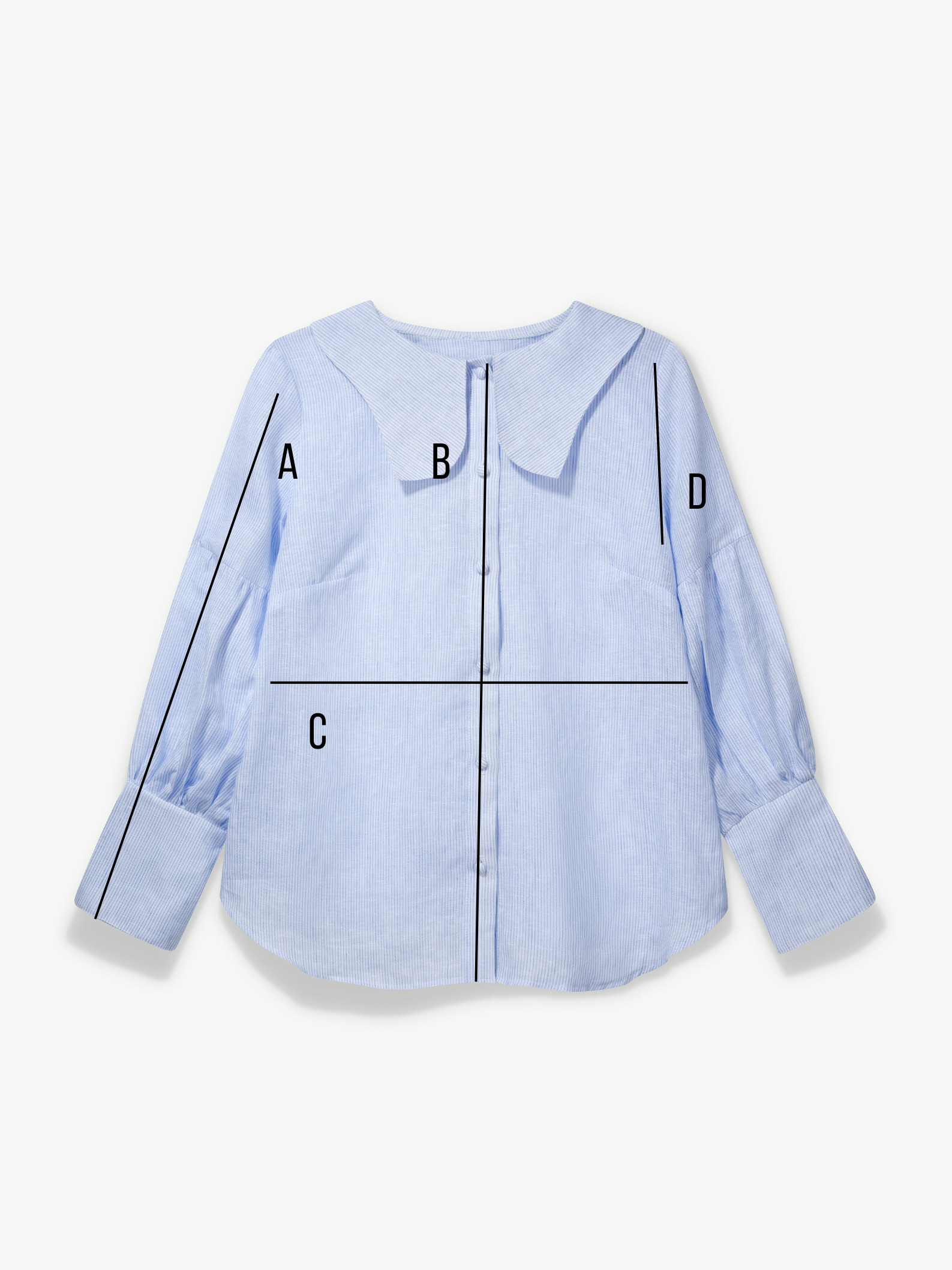 Tulip collar blouse in linen & cotton – Habiba | No More Nobody