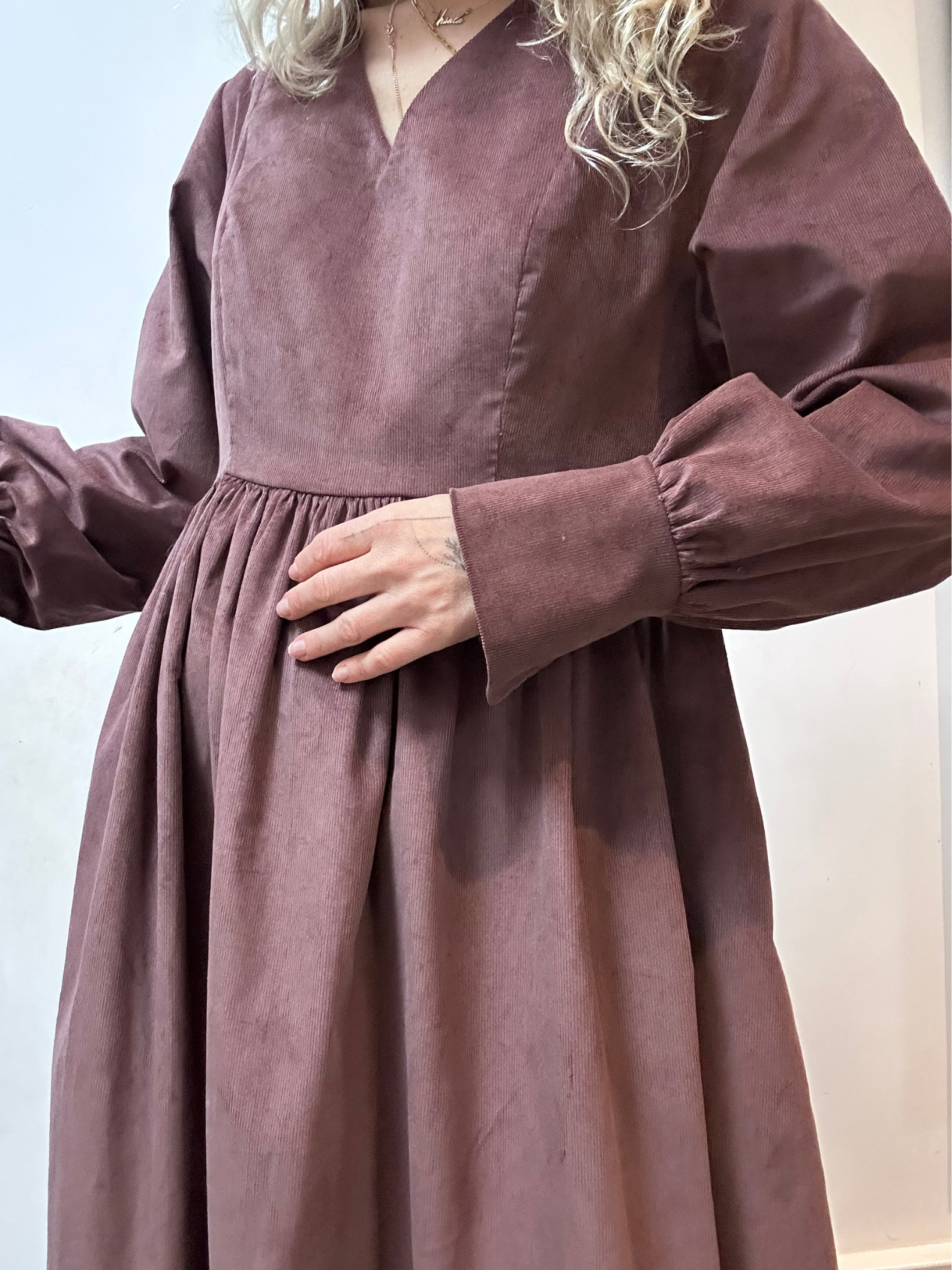 Oversized Maxi Dress with Pockets Corduroy – Michelle | No More Nobody