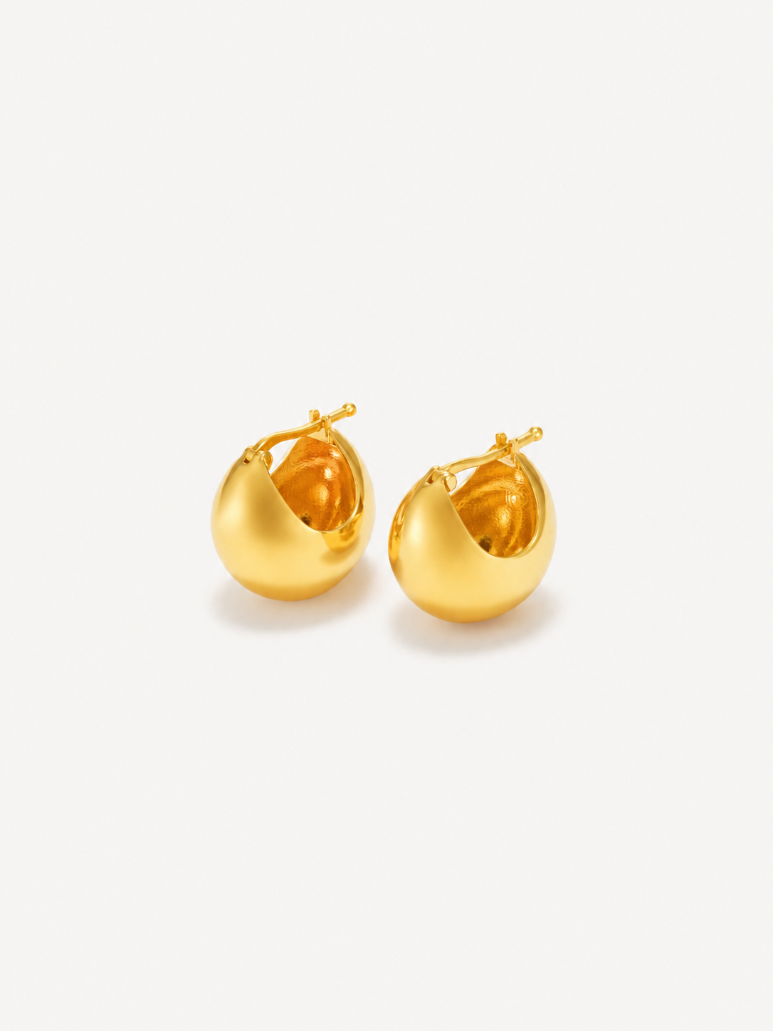 Gold Vermeil Mini Hoop Earrings – Zadie | No More Nobody