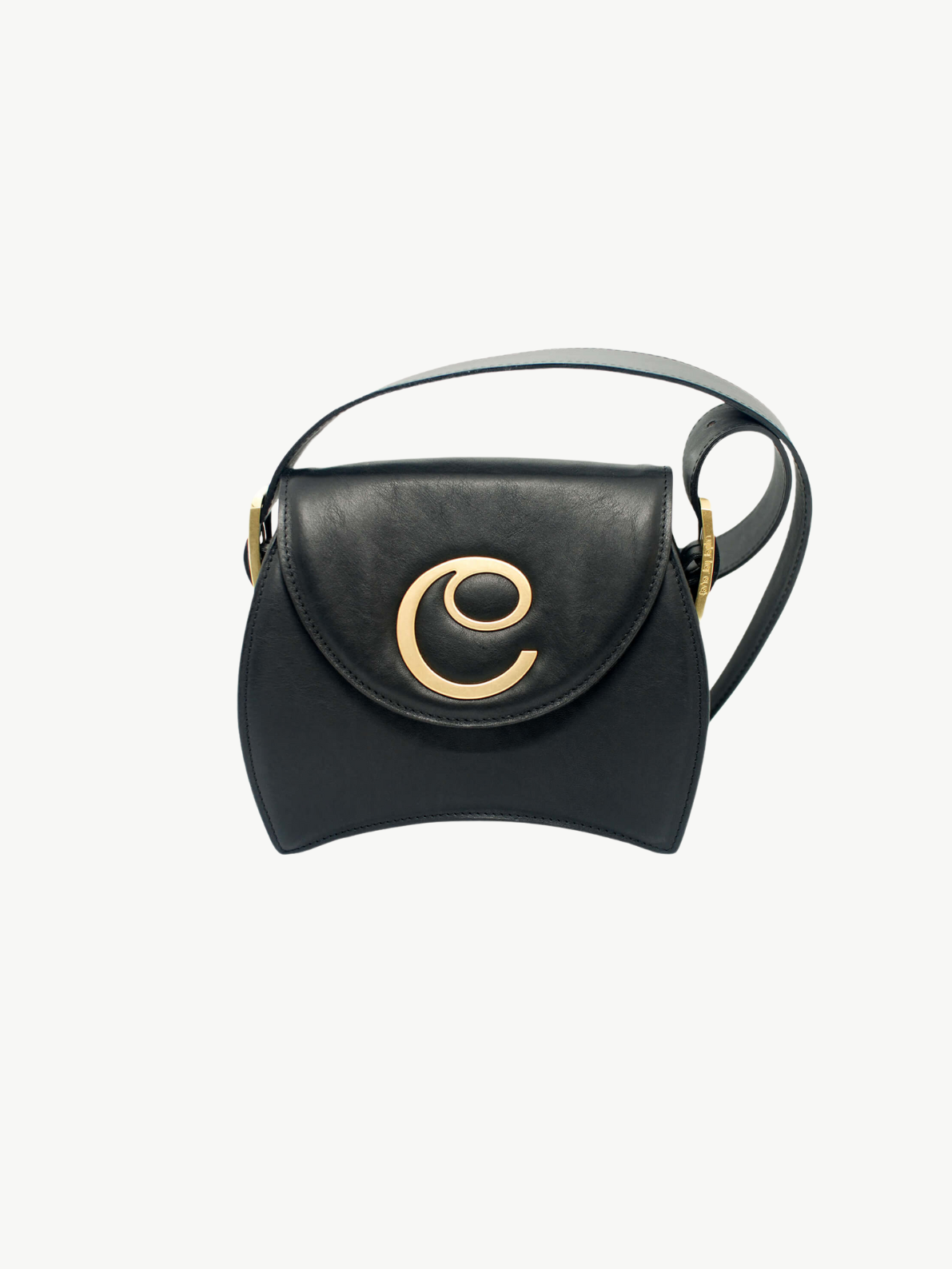 ELEKTRA SMALL CROSSBODY <br> Leather - Black