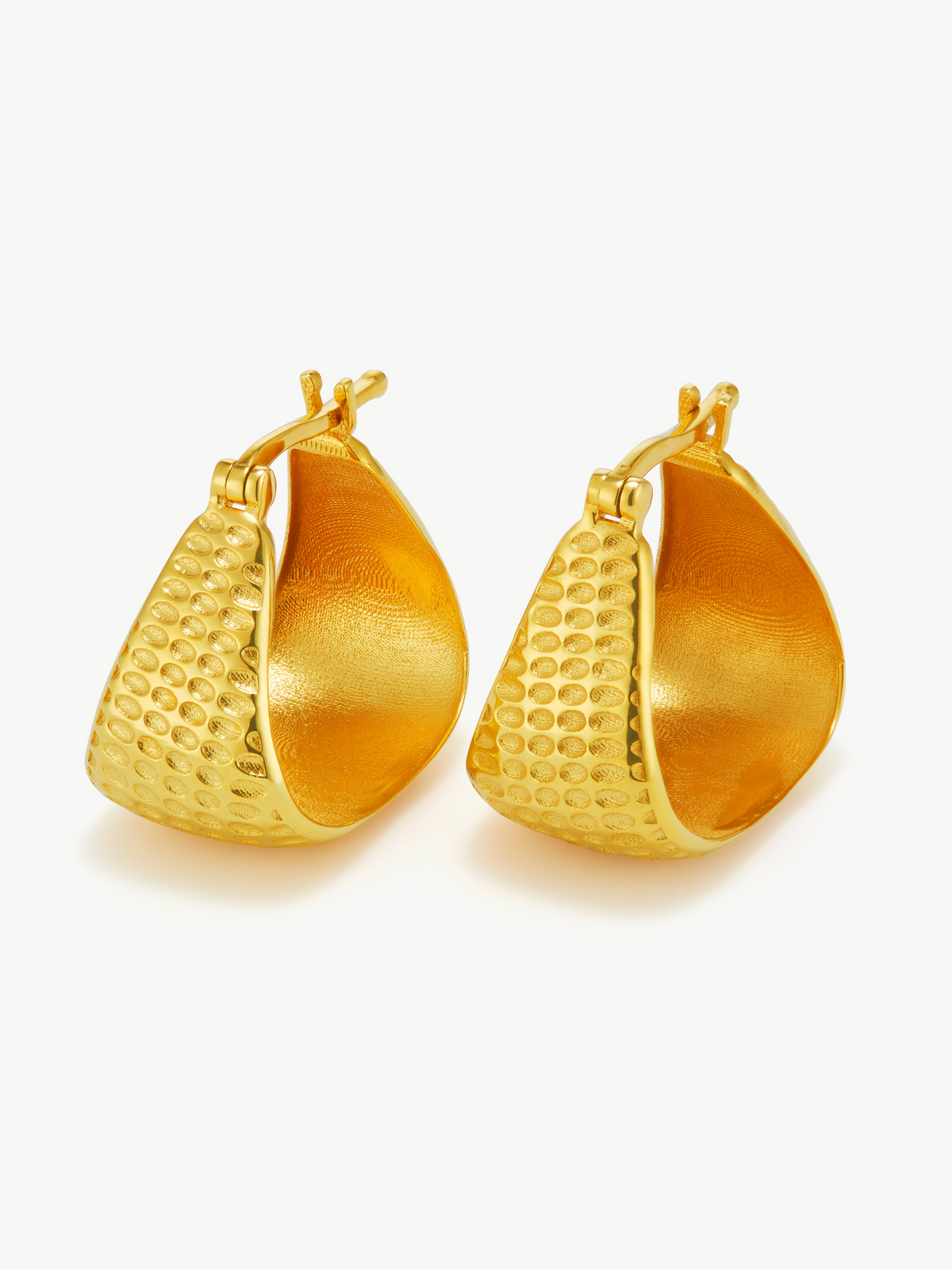 Vermeil hoop earrings – Angela