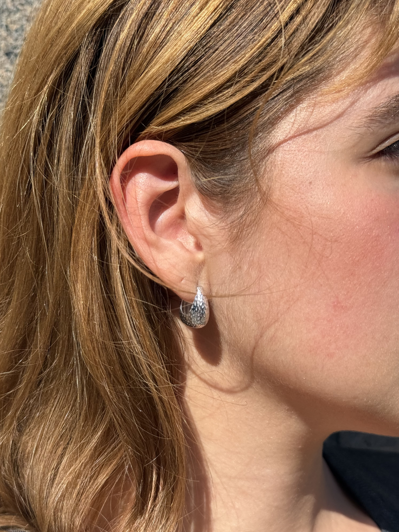 Sterling Silver Mini Hoop Earrings – Jude | No More Nobody