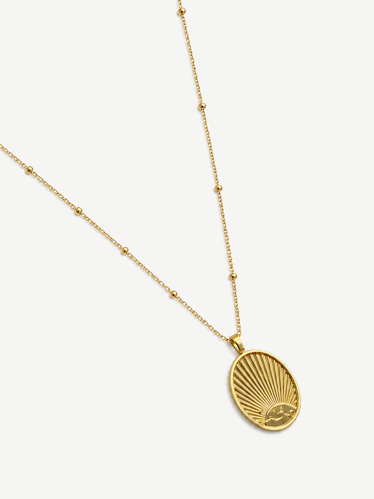 Vermeil Medallion Necklace – Birds