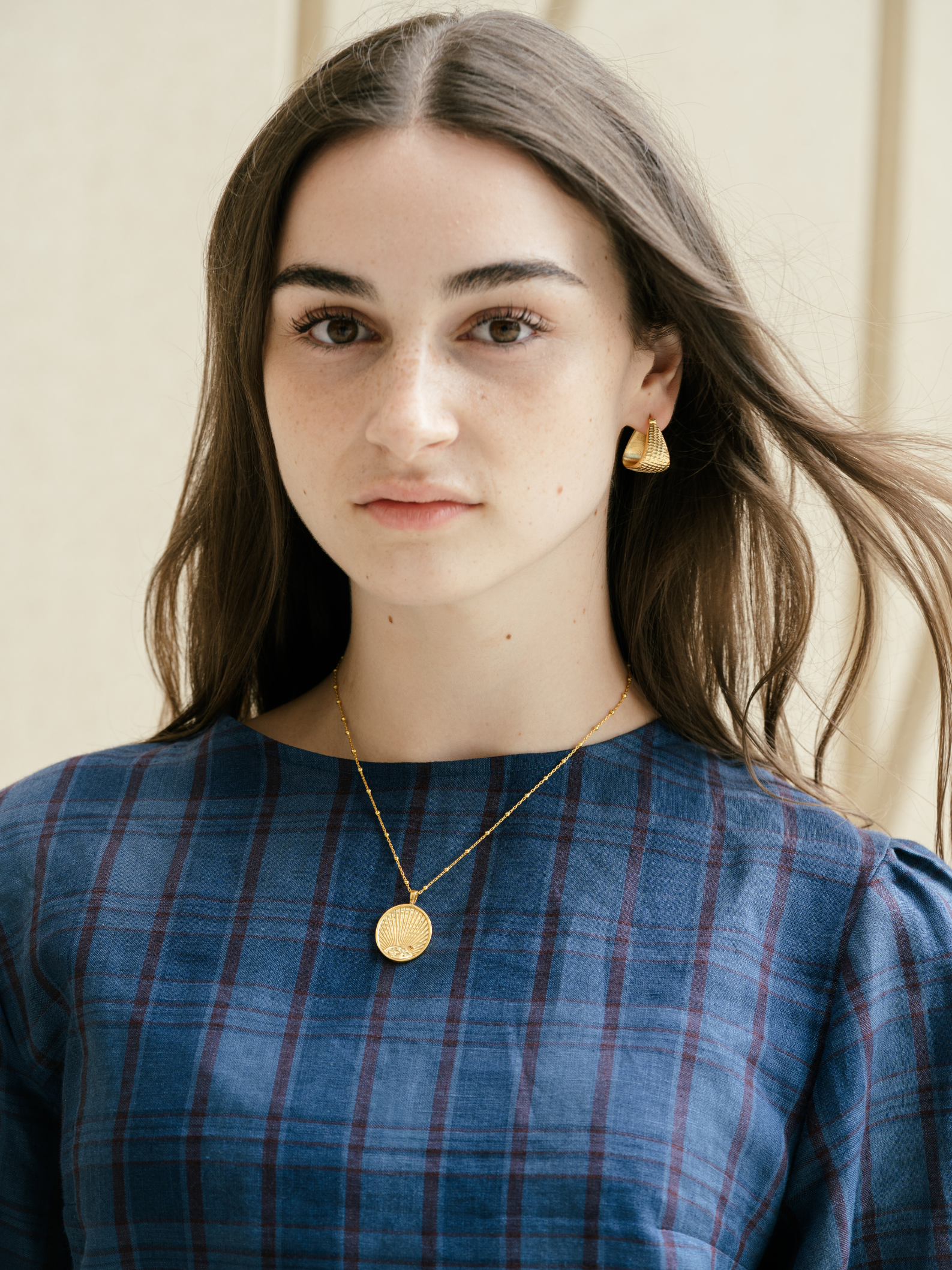 Gold Vermeil Medallion Necklace – Birds | No More Nobody