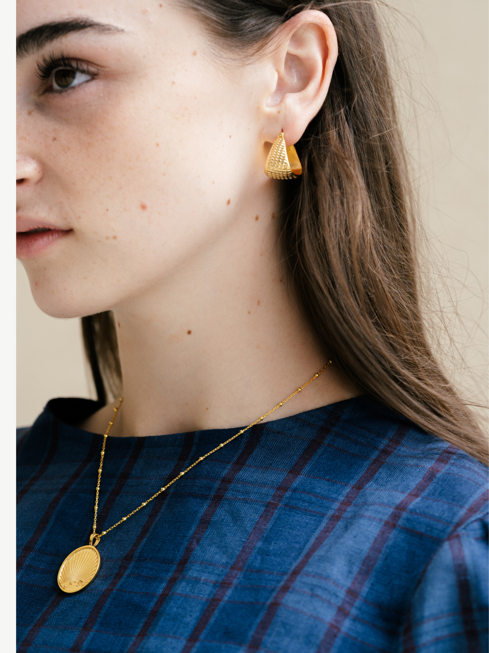 Gold Vermeil Medallion Necklace – Birds | No More Nobody
