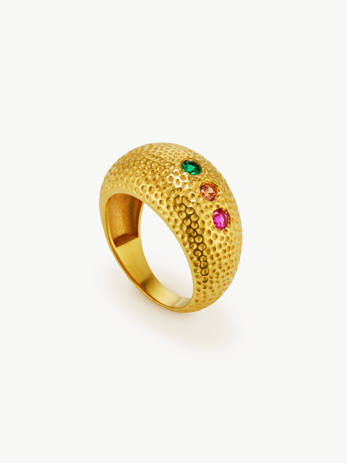 Vermeil dome ring – Zadie