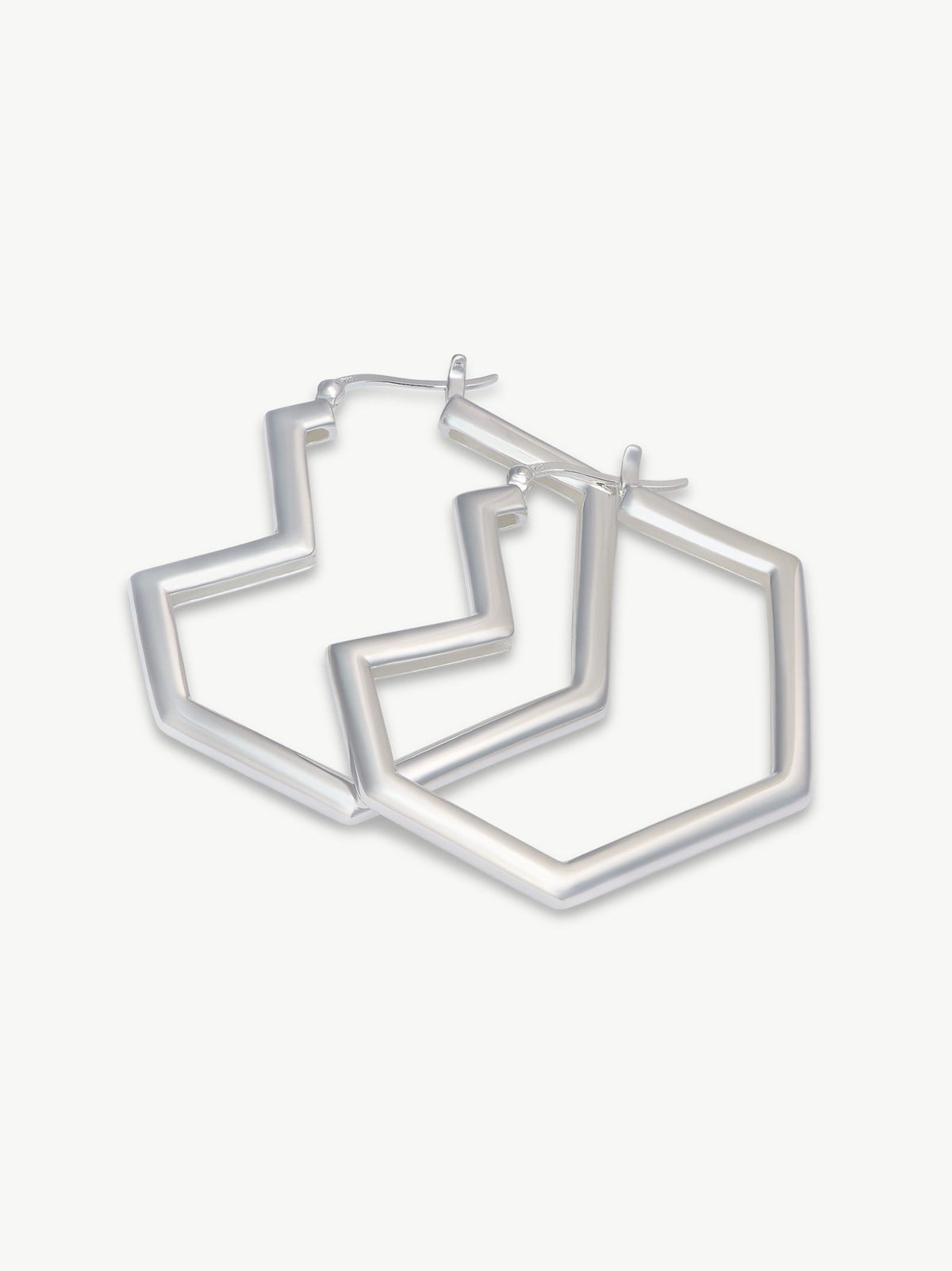 Sterling hoop earrings – Daryl
