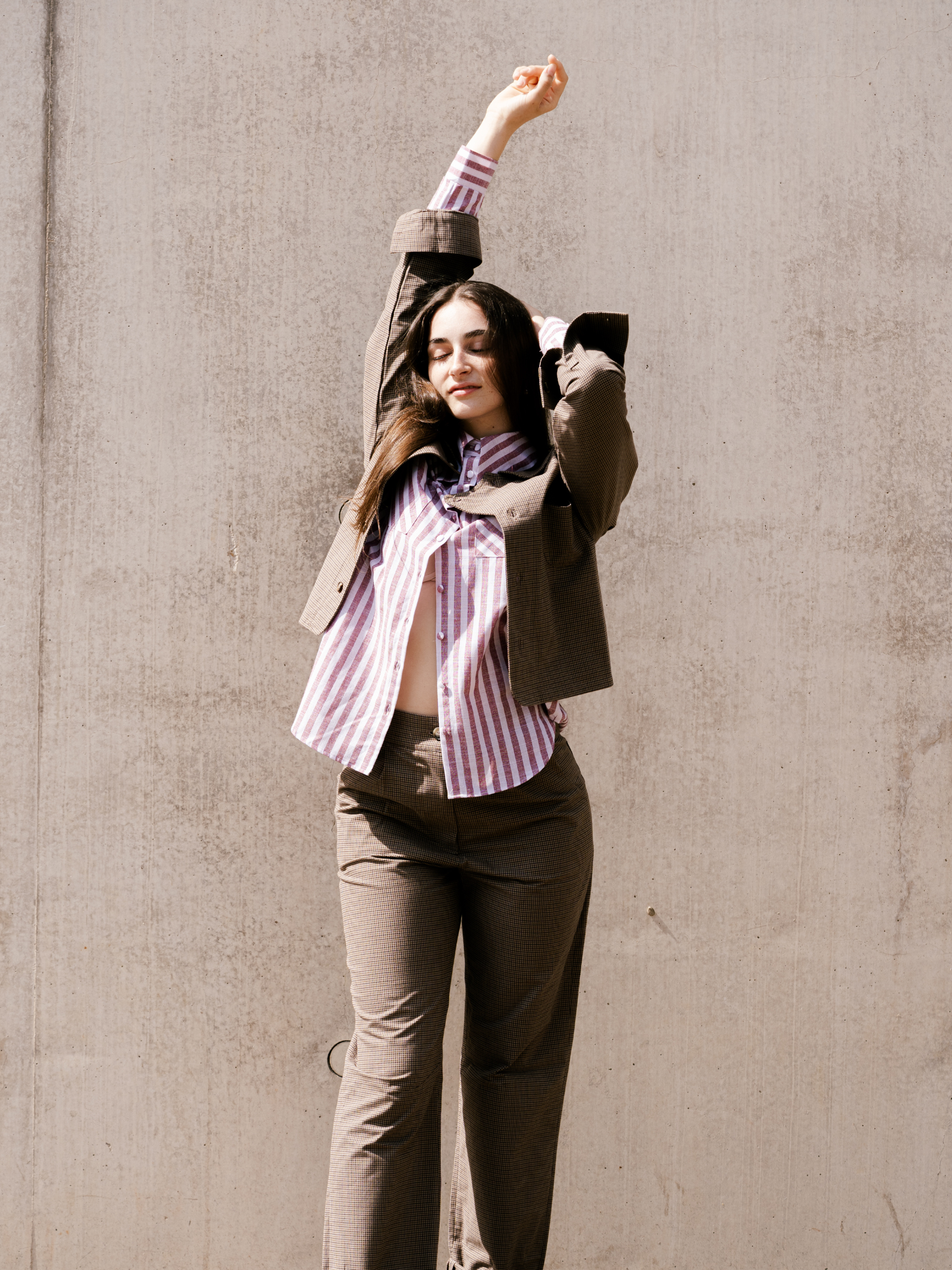 Lightweight Shacket Jacket Cotton Brown Check – Sonje | No More Nobody