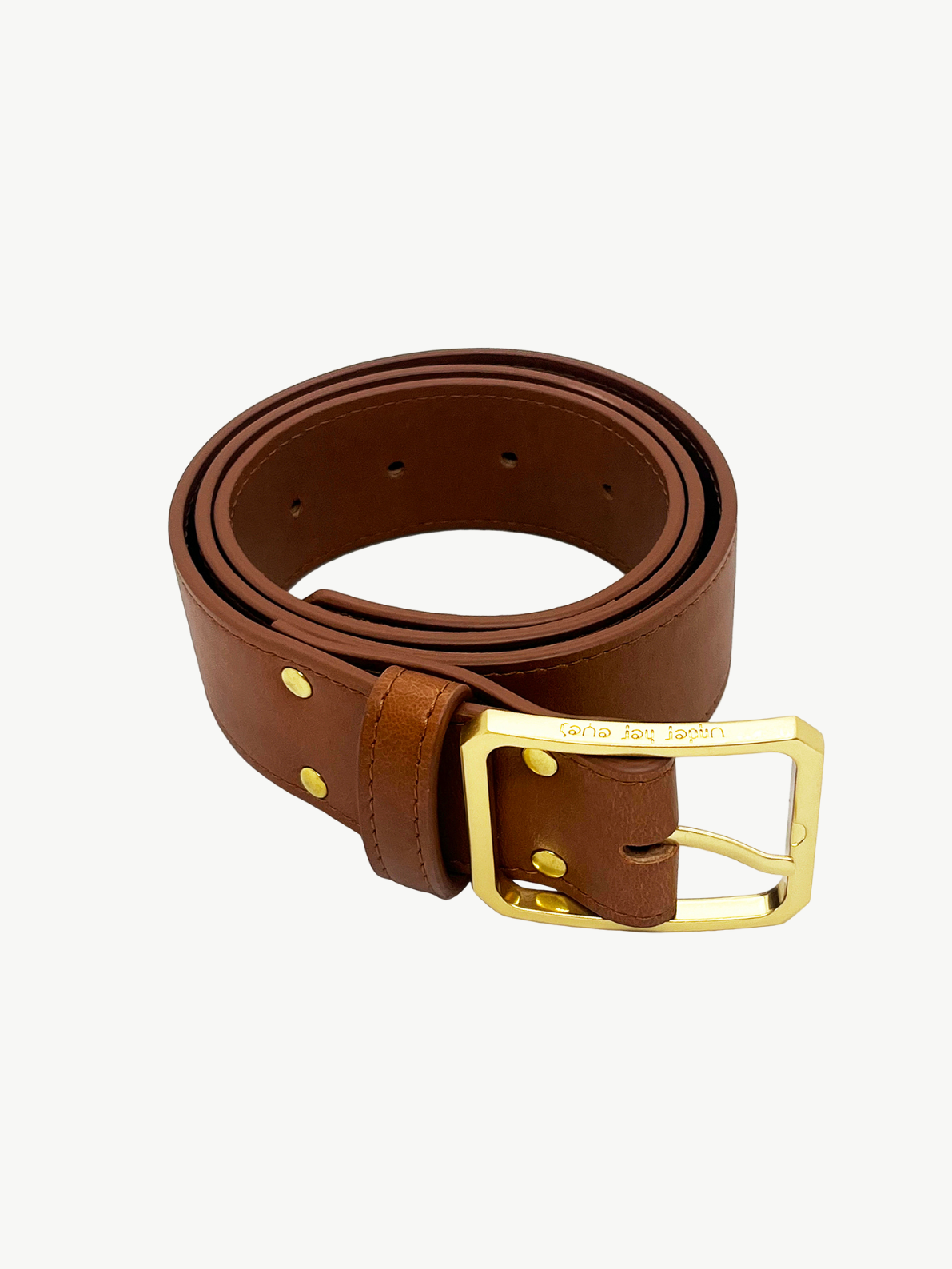 GRISELDA BELT <br> Corn Vegan Leather - Tan