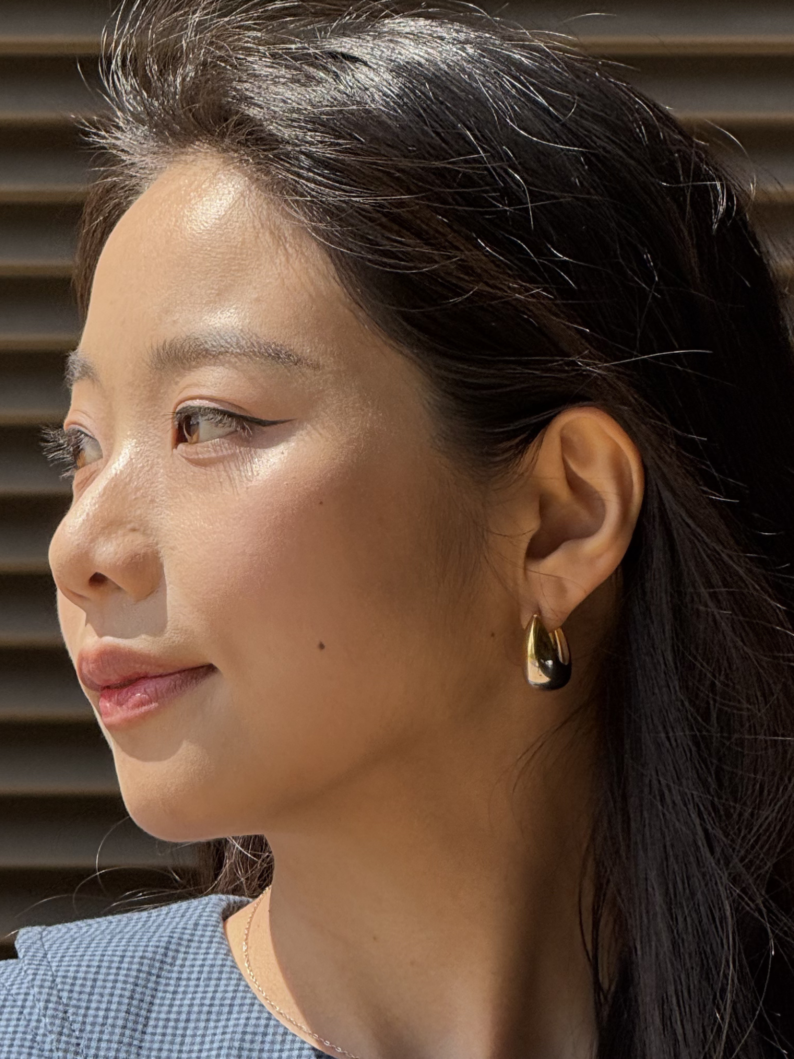 Two-tone silver Gold Hoop Earrings – Jude | No More Nobody