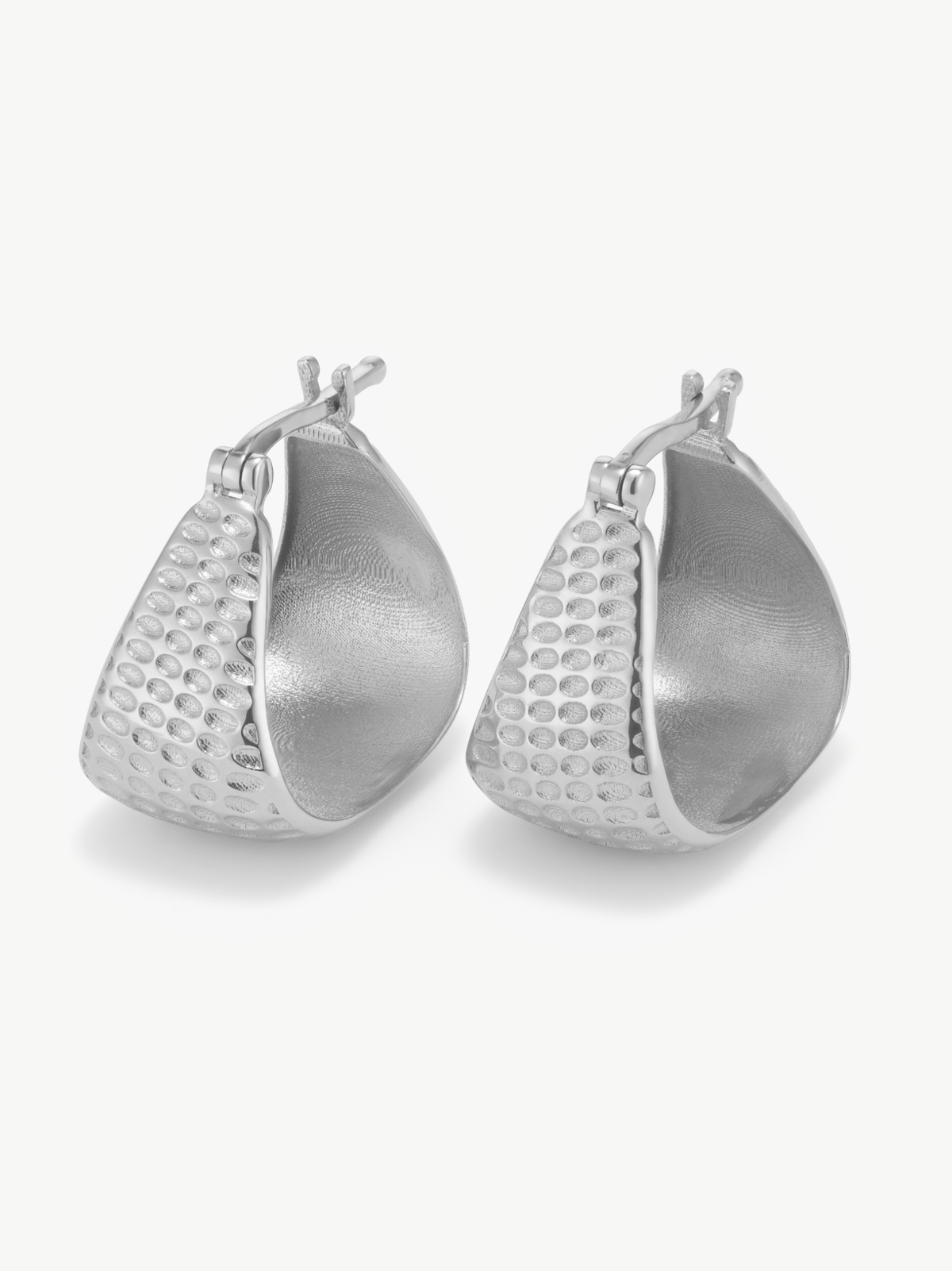 Sterling hoop earrings – Angela