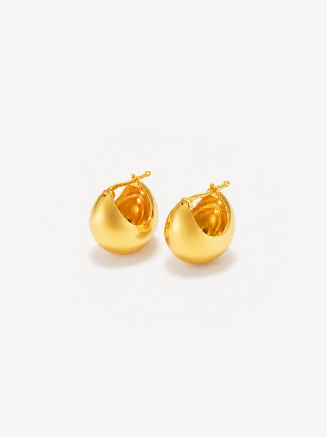 Gold Vermeil Mini Hoop Earrings – Zadie | No More Nobody
